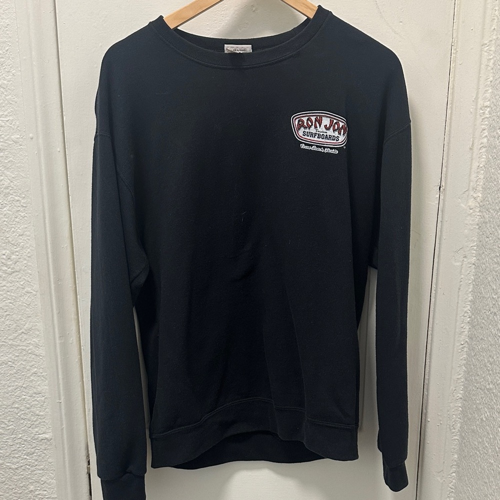 Ron Jon Surf Shop Black Crewneck Sweatshirt Size Large
